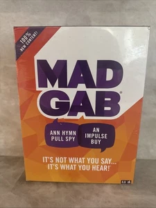 NEW Mad Gab Mattel Party Card Game 2017 Edition Ages 12+ 2-12 Players SEALED - Picture 1 of 10