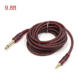 10ft 3.5mm 1/8 Inch Male to 1/4 Inch Male TRS Car Stereo Audio Aux Cable Cord - Picture 1 of 6
