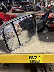 2009 10 11 12 Dodge Ram 1500 Driver Left LH Side View Mirror w/ Chrome Cap - Picture 1 of 12