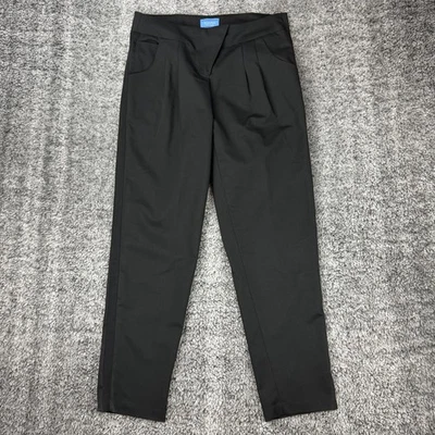 Simply Vera Vera Wang Women Black Pleated Front Dress Pants Sz 6 Polyester Blend - Image 1 of 4