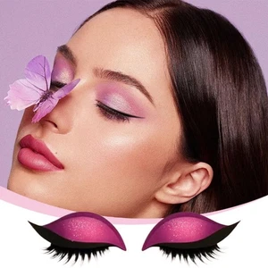 Lazy Eye Shadow Eyelash Patch, Colorful Eyeshadow Eyelashes Stickers Makeup L7H9 - Picture 1 of 19