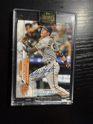 2021 Mike Yastrzemski Future Stars Topps Archives 11/69 Auto Giants. 🔥🔥🔥 - Image 1 of 4