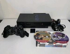 Sony PlayStation 2 PS2 Fat Console Bundle + Network Adapter SCPH-50001 - Picture 1 of 15