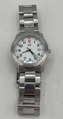 Victorinox 1884 Swiss Army Officers Men’s Watch Stainless SteelNeeds New Battery - Image 1 of 3