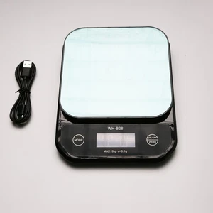 TMAX Waterproof Kitchen Scale, 0.1g High Precision, 5kg/11lb, USB Rechargeable - Picture 1 of 3
