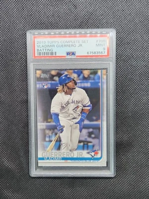 CONJUNTO COMPLETO 2019 TOPPS VLADIMIR GUERRERO Batting #700 PSA 9 - Imagem 1 de 2