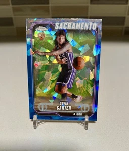 2024-25 Topps cromo azul zafiro Devin Carter #134 Sacramento Kings - Imagen 1 de 2