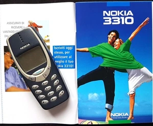 CELLULARE GSM NOKIA 3310 BLU + brochure originale - Foto 1 di 10