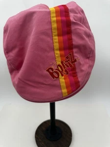 Zeitungsjunge Cabbie Mütze Bratz Y2K rosa Damen Retro bestickt - Bild 1 von 5