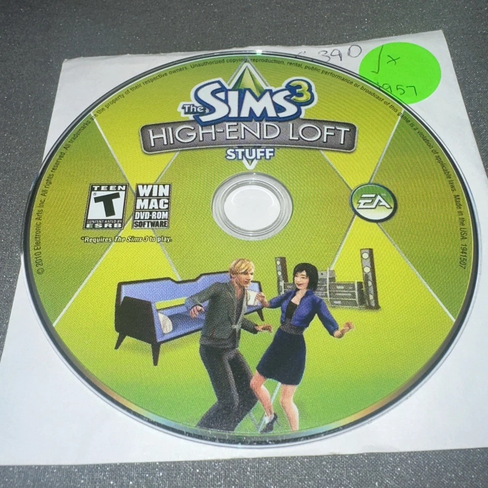 The Sims 3 High End Loft Stuff PC Game Disc Only G390 - Image 1 of 1