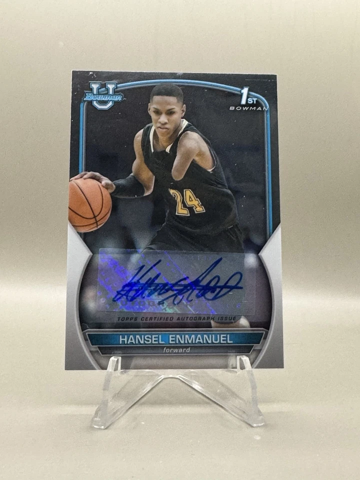 2022-23 Bowman University Chrome Hansel Enmanuel Chrome Auto #53 - Image 1 of 2