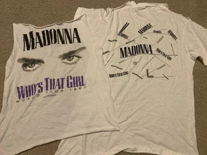 Madonna Who's That Girl World Tour 1987 Vintage Tshirt Teile Lesen - Bild 1 von 3