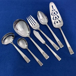 Inauguration Pattern • by National Silver Silver-Plate • 7-Piece Serving Set - Picture 1 of 1