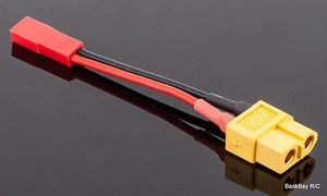 XT60 / XT-60 Female To JST Adapter with 5CM (2 inches) 20awg Wire - Picture 1 of 2