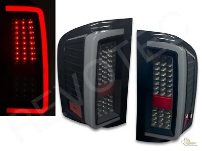 Luces traseras LED completas negras para camioneta Chevy Silverado 1500 2500 3500 2007-2013 G5 Foto 1 de 4