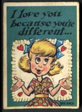 Trade Card, A&BC Chewing Gum, FUNNY GREETINGS, 1961, #18