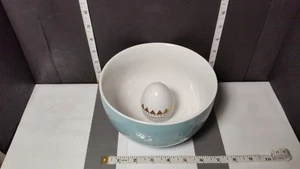 Threshold - Easter Egg Bowl ; Pastel Blue w/Gold Highlights - Picture 1 of 6
