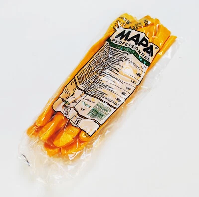 Mapa Dextram 376 Nitril Arbeits handschuhe Größe 8 Mechanikerhandschuh gelb