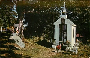Smallest Church in the World Wiscasset Maine ME Postcard - Picture 1 of 2