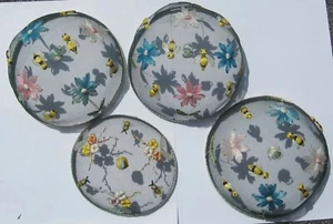 Set of 4 Decorative Picnic Plate Covers Mesh Screen Outdoor Keep Bugs Out! =) - Bild 1 von 5