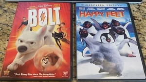Happy Feet/ Bolt (2 DVD Lot, Disney) *VG - Picture 1 of 1