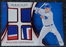 2016 Panini Immaculate Collection Willson Contreras Quad Patch Cubs #18/25 RC