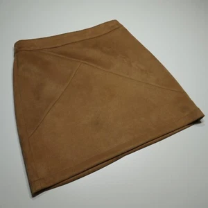 Gonna bambina Lily Rosie taglia media mini marrone ecopelle scamosciata western cowgirl boho - Foto 1 di 14