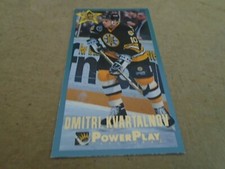 1993-1994 Fleer Power Play 2 ND YEARS # 4 OF 12 DMITRI KVARTALNOV  BOSTON BRUINS