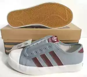 ADIDAS ADRIA LO SKATE UNISEX HERREN GR. 5 = DAMEN GR. 6,5 SCHUHE BLAU/BURGUND NEU - Bild 1 von 6
