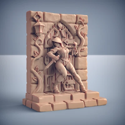 Thieves Guild Pinup - Artisan Guild Fantasy Dungeons and Dragons Miniature - Image 1 of 3