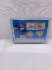 2009 Topps Tribute Evan LONGORIA Auto dual Game Used bat /75 Diamondbacks