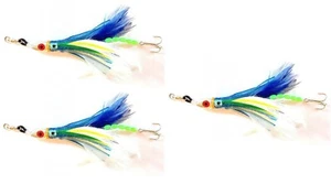 Kit da 3 Kona Artificiali Traina Altura Pesca Lampuga Aguglia Polipetti Octopus - Foto 1 di 4