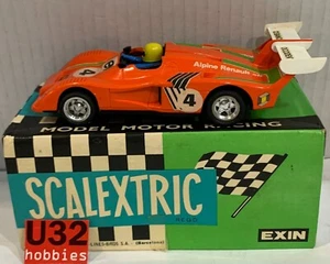 SLOT CAR SCX SCALEXTRIC EXIN C4053 ALPINE RENAULT 2000 TURBO #4 BANCO OCCIDENTAL - Picture 1 of 13
