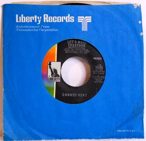 Canned Heat - Let's Work Together -1970 Liberty 56151 Mono 7" 45 Single VG++ - Picture 1 of 6