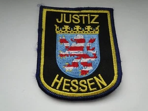 Polizei-Aufnäher   Justiz Hessen   ca 7,5x9 cm  mit  klett - Bild 1 von 1