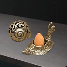 Incense Burner Snail Censer Antique Brass Incense Stick Holder Snail Statue for