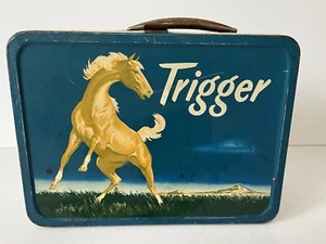 Lunchbox Trigger Vintage 1957 By Thermos discrete condizioni no thermos - Foto 1 di 9