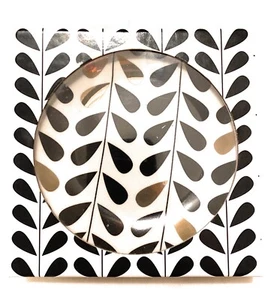 Juego de 4 platos de postre de diseñador Macy's adornados con oro 14k 6"" nuevo en caja $38.99 - Imagen 1 de 4