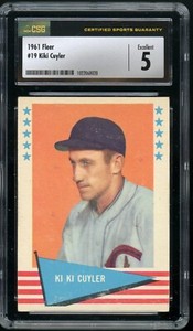 KIKI CUYLER 1961 Fleer Baseball Greats #19 Chicago Cubs HOF CSG 5 Excellent
