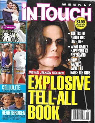 In Touch Magazine Michael Jackson Kara DioGuardi Wedding Angelina Jolie 2009 - Image 1 of 4
