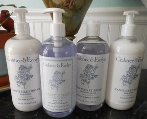 (4) Crabtree & Evelyn Nantucket Briar Körperlotionen (2) Bad Duschgel & Handwäsche - Bild 1 von 2