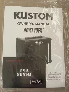 Amplificador manual del propietario Kustom Dart10FX amplificador nuevo - Imagen 1 de 7