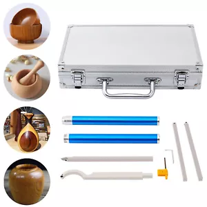 Carbide Wood Turning Tools Woodturning Tools Rougher Turning Chisels Kit + Box - Picture 1 of 17