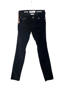 Jacob Cohen Velvet Junior Black Pants NWT Handmade In Italy Luxury Style - Picture 1 of 11