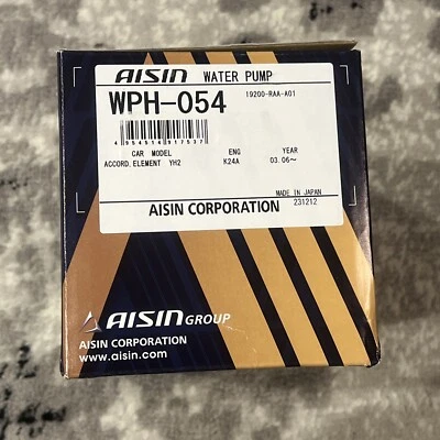 Bomba de agua WPH-054 AISIN para Accord Element YH2 CSX 03. 06 Caja abierta Foto 1 de 4