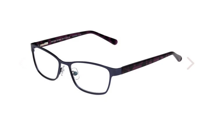 Foster Grant EZ2C Tierney Purple Multifocus Reading Glasses W/ Soft Case - Image 1 of 2