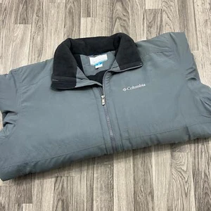 COLUMBIA SPORTSWEAR Full Zip Fleece Lined Grey Workwear Winter Jacket Men's 2XL - Picture 1 of 9