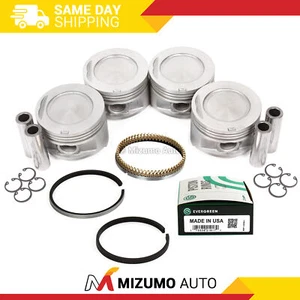 Pistons w/ Rings fit 85-95 Toyota Celica 4Runner Pickup 2.4L SOHC 22R - Picture 1 of 9