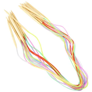 18Pcs 100cm Circular Needle Double Point Color Flexible Tube Knitting Tools Set - Picture 1 of 22