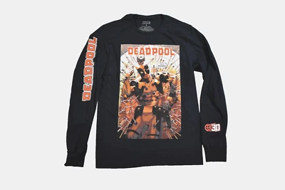 Мужская черная рубашка Marvel Deadpool You Missed Funny Nerdy 30 лет новая маленькая - Изображение 1 из 4